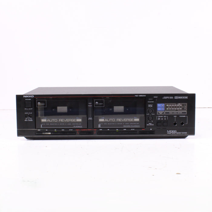 Nikko ND-850W Double Cassette Deck Auto-Reverse High-Speed Dubbing-Cassette Players & Recorders-SpenCertified-vintage-refurbished-electronics