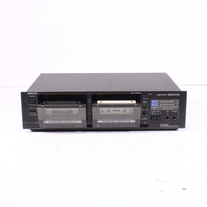 Nikko ND-850W Double Cassette Deck Auto-Reverse High-Speed Dubbing-Cassette Players & Recorders-SpenCertified-vintage-refurbished-electronics