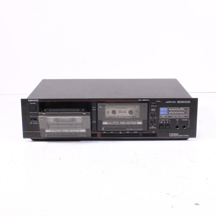Nikko ND-850W Double Cassette Deck Auto-Reverse High-Speed Dubbing-Cassette Players & Recorders-SpenCertified-vintage-refurbished-electronics