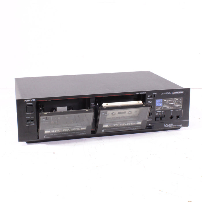 Nikko ND-850W Double Cassette Deck Auto-Reverse High-Speed Dubbing-Cassette Players & Recorders-SpenCertified-vintage-refurbished-electronics