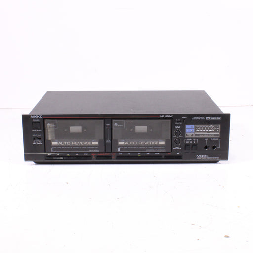 Nikko ND-850W Double Cassette Deck Auto-Reverse High-Speed Dubbing-Cassette Players & Recorders-SpenCertified-vintage-refurbished-electronics