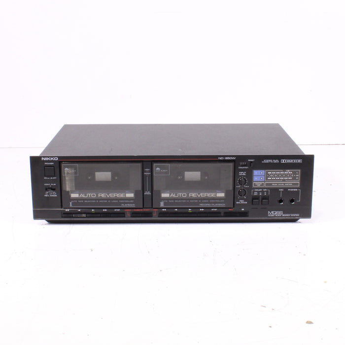Nikko ND-850W Double Cassette Deck Auto-Reverse High-Speed Dubbing-Cassette Players & Recorders-SpenCertified-vintage-refurbished-electronics
