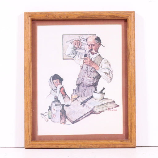 Norman Rockwell “The Pharmacist” Framed Print-Painting-SpenCertified-vintage-refurbished-electronics