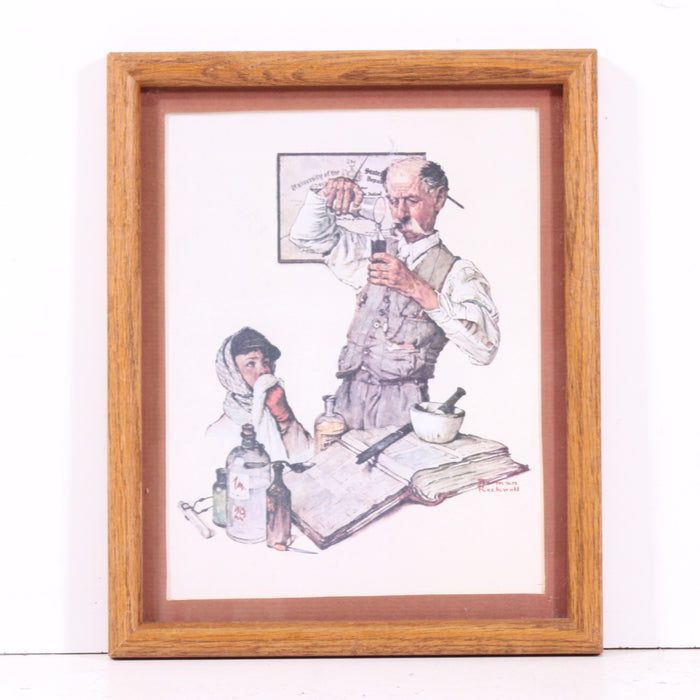 Norman Rockwell “The Pharmacist” Framed Print-Painting-SpenCertified-vintage-refurbished-electronics