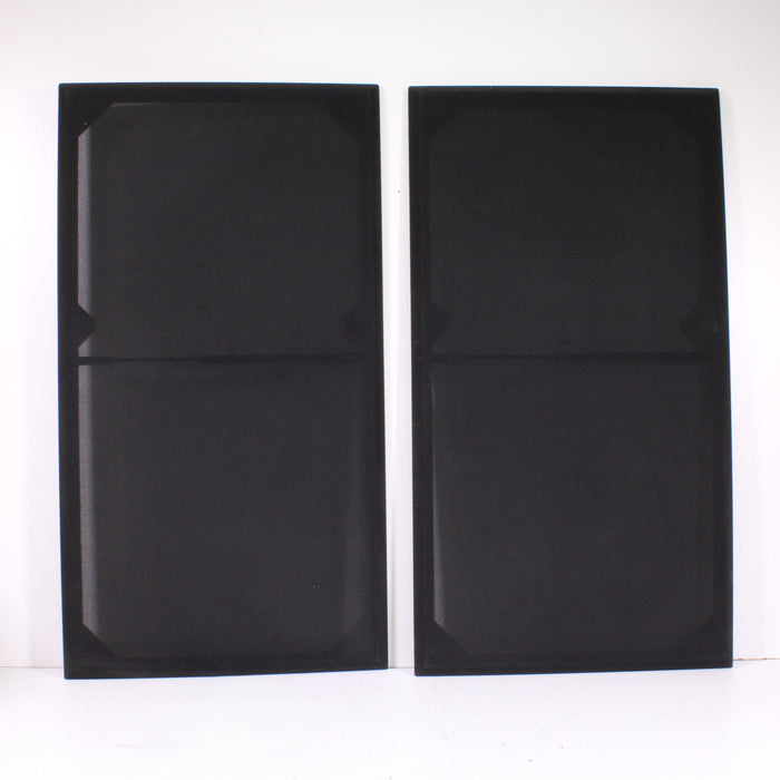 OEM Large Floorstanding Speaker Grilles Pair Black Cloth Replacement Panels-Speaker Accessories-SpenCertified-vintage-refurbished-electronics