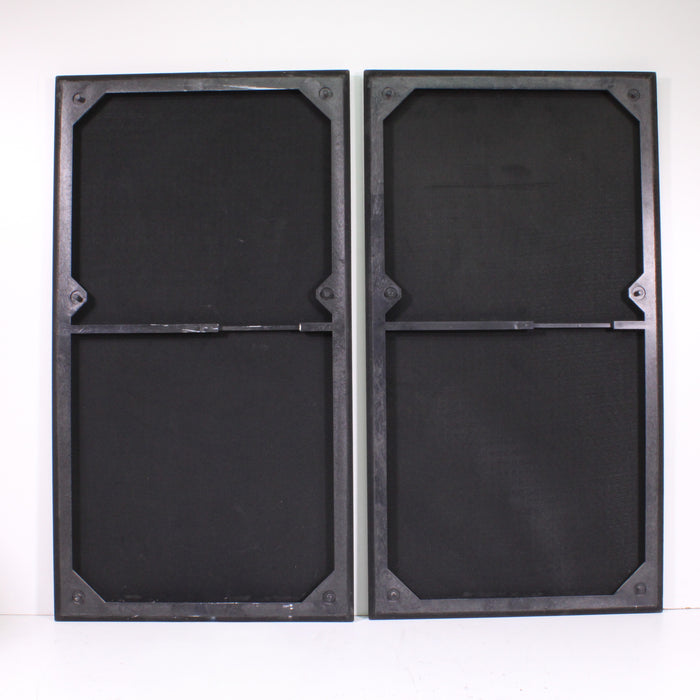 OEM Large Floorstanding Speaker Grilles Pair Black Cloth Replacement Panels-Speaker Accessories-SpenCertified-vintage-refurbished-electronics