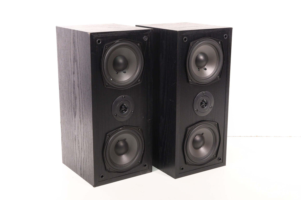 ONKYO SKF-100 Black Bookshelf Speaker (Pair)-Speakers-SpenCertified-vintage-refurbished-electronics