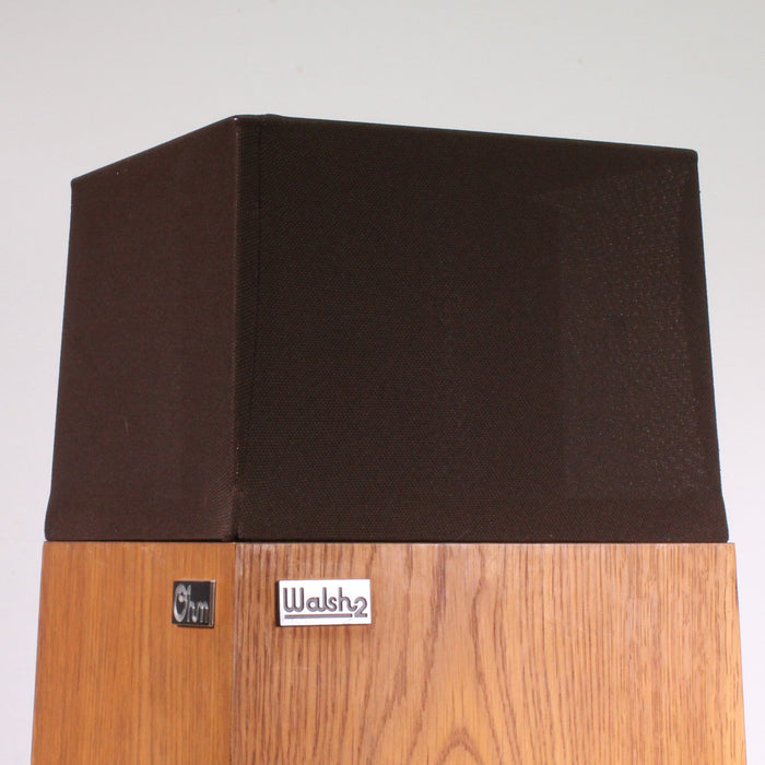 Ohm Walsh 2 Floor Standing Speakers Omni-Directional 2-Way Vintage Hi-Fi Pair-Speakers-SpenCertified-vintage-refurbished-electronics