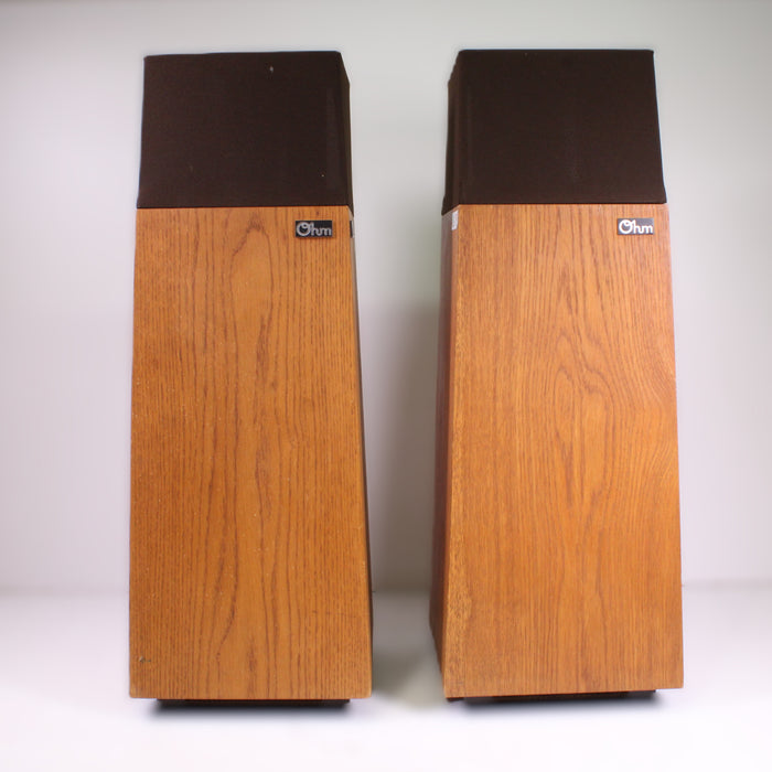 Ohm Walsh 2 Floor Standing Speakers Omni-Directional 2-Way Vintage Hi-Fi Pair-Speakers-SpenCertified-vintage-refurbished-electronics