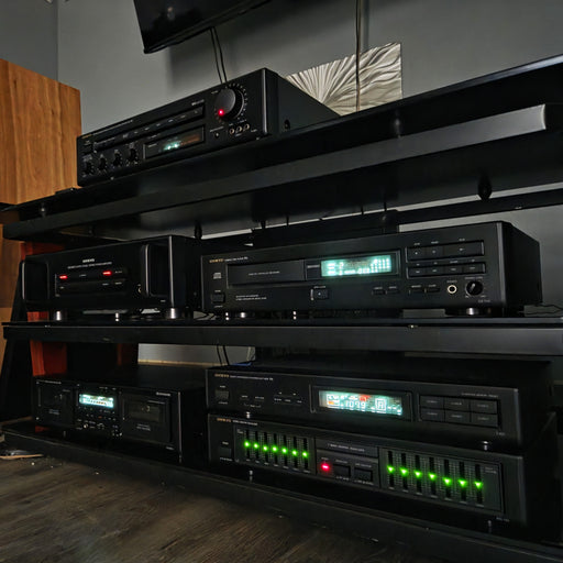 Onkyo 6-Piece Stereo System M-501, P-301, EQ-101, T-401, TA-RW311, DX-710 + Remote-Stereo Tuner-SpenCertified-vintage-refurbished-electronics