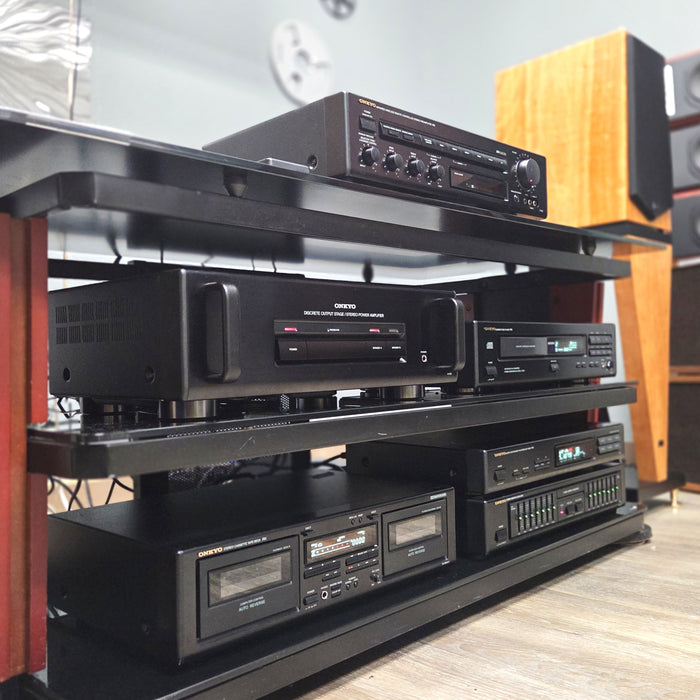 Onkyo 6-Piece Stereo System M-501, P-301, EQ-101, T-401, TA-RW311, DX-710 + Remote-Stereo Tuner-SpenCertified-vintage-refurbished-electronics