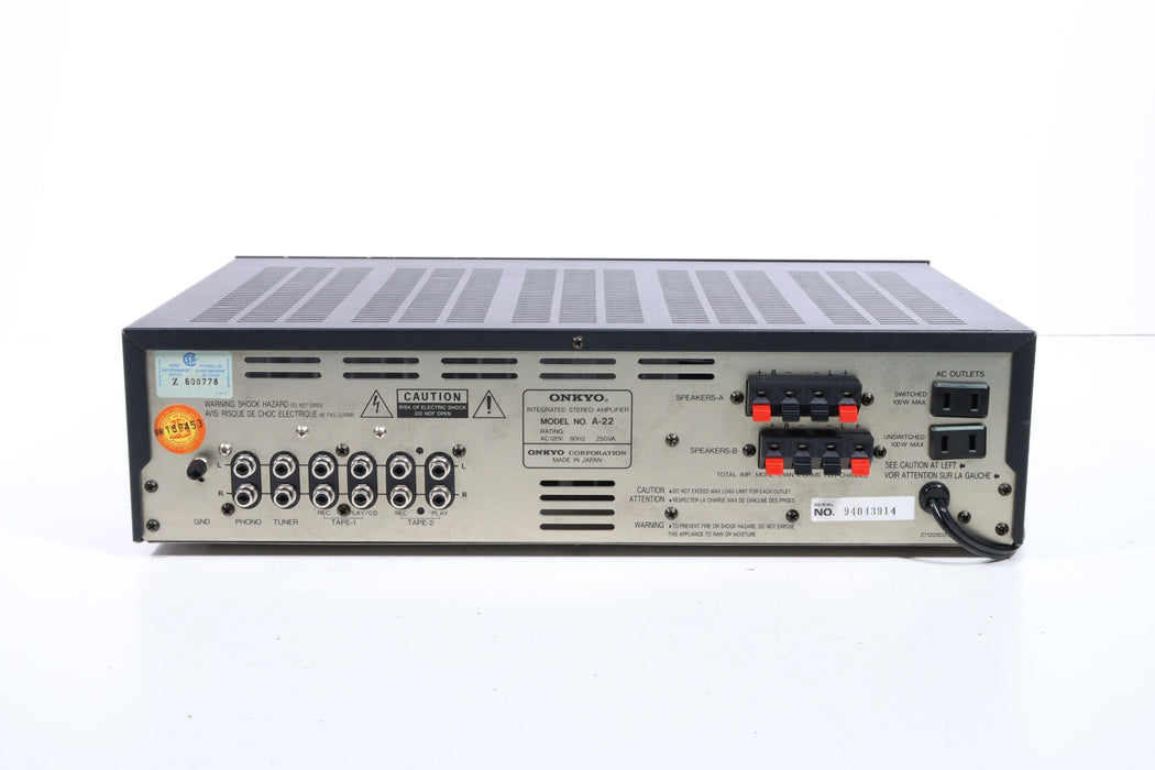 Transistor amplificateur stéréo intégré ONKYO A-905TX testé fonctionnel Transistor amplificateur stéréo intégré ONKYO A-905TX testé fonctionnel