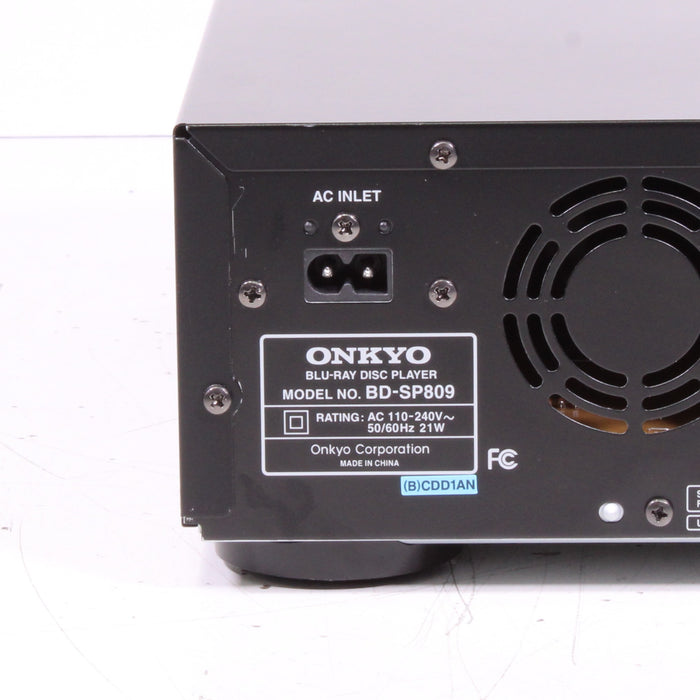 Onkyo BD-SP809 Internet-ready 3D Blu-Ray Disc Player 2016 (NO REMOTE)-DVD & Blu-ray Players-SpenCertified-vintage-refurbished-electronics