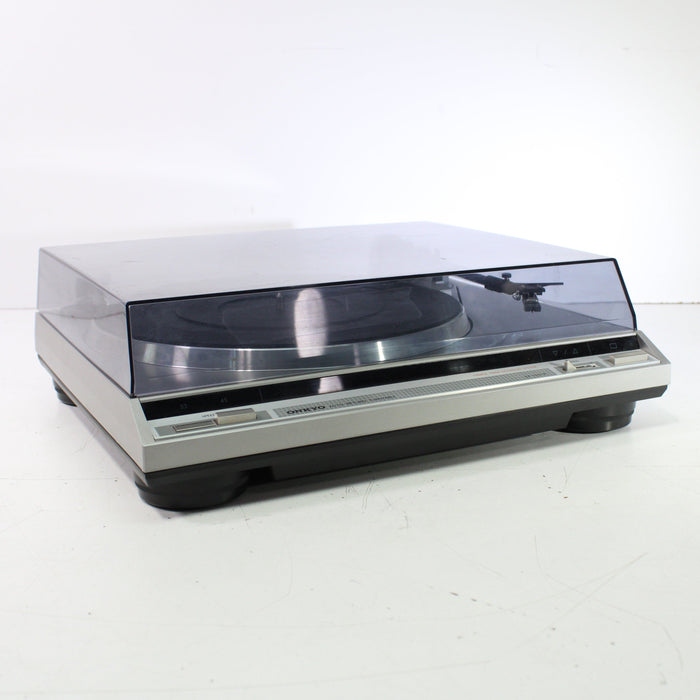 Onkyo CP-1007A 2-Speed Belt-Drive Auto-Return Turntable Silver-Turntables & Record Players-SpenCertified-vintage-refurbished-electronics