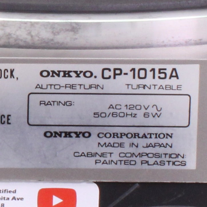 Onkyo CP-1015A Automatic Return Direct-Drive Turntable (AS-IS)-Turntables & Record Players-SpenCertified-vintage-refurbished-electronics