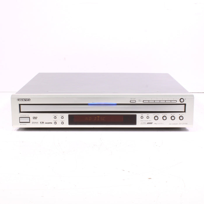 Onkyo DV-CP704 6-Disc DVD Changer with HDMI (Black or Silver) (2006)-DVD & Blu-ray Players-SpenCertified-Silver-With-vintage-refurbished-electronics