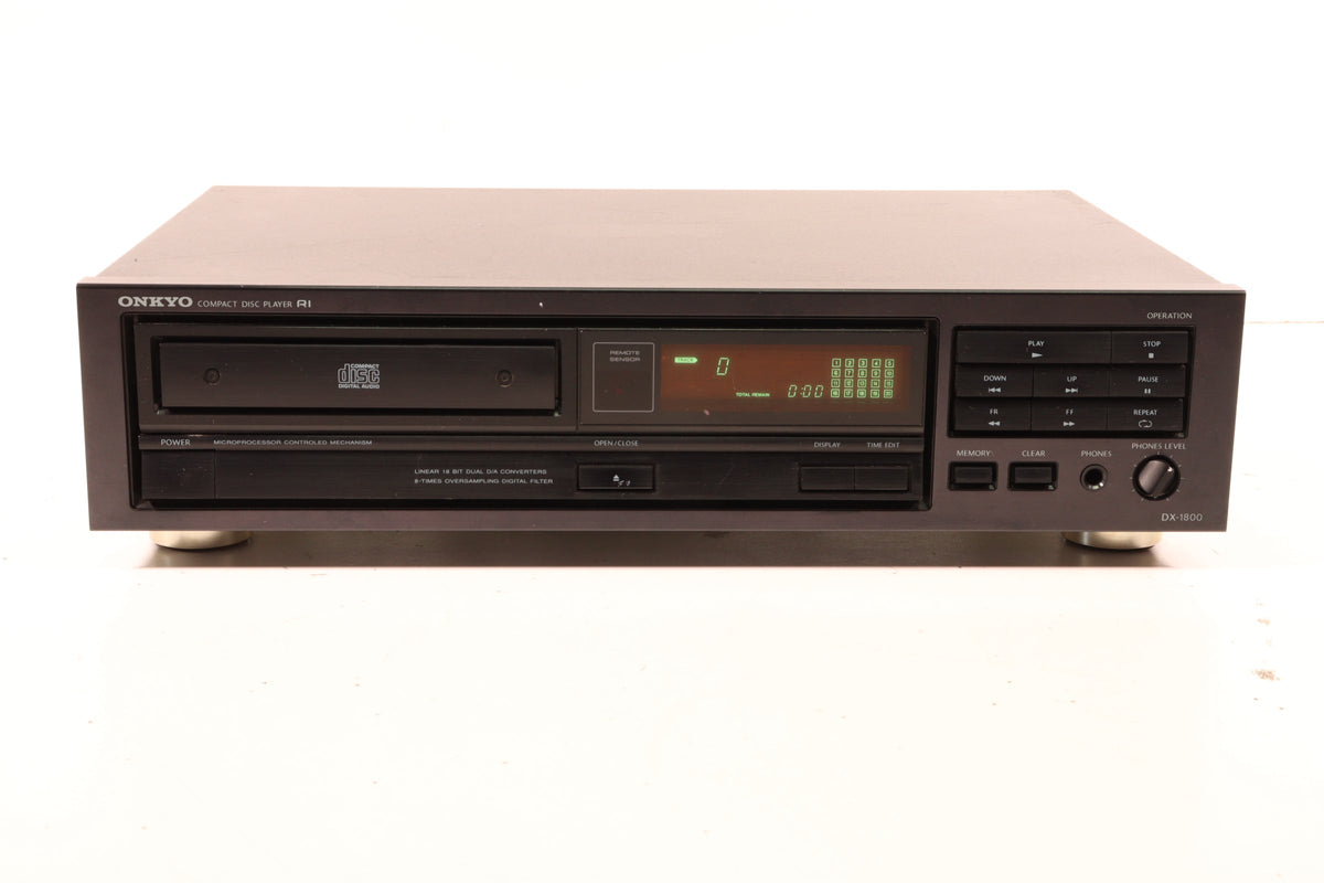 Onkyo DX-1800 Compact Disc Player Made in Japan (NO REMOTE