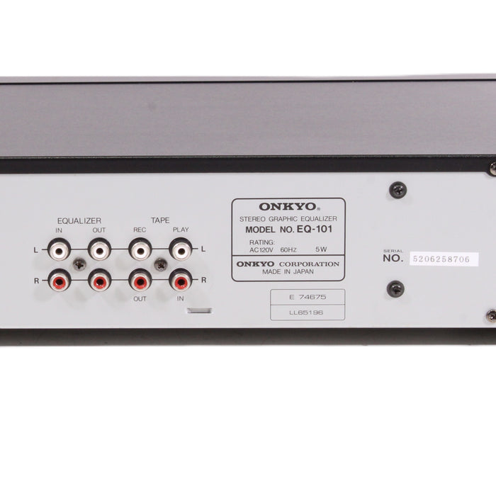 Onkyo EQ-101 7 Band Stereo Graphics Equalizer-Equalizers-SpenCertified-vintage-refurbished-electronics