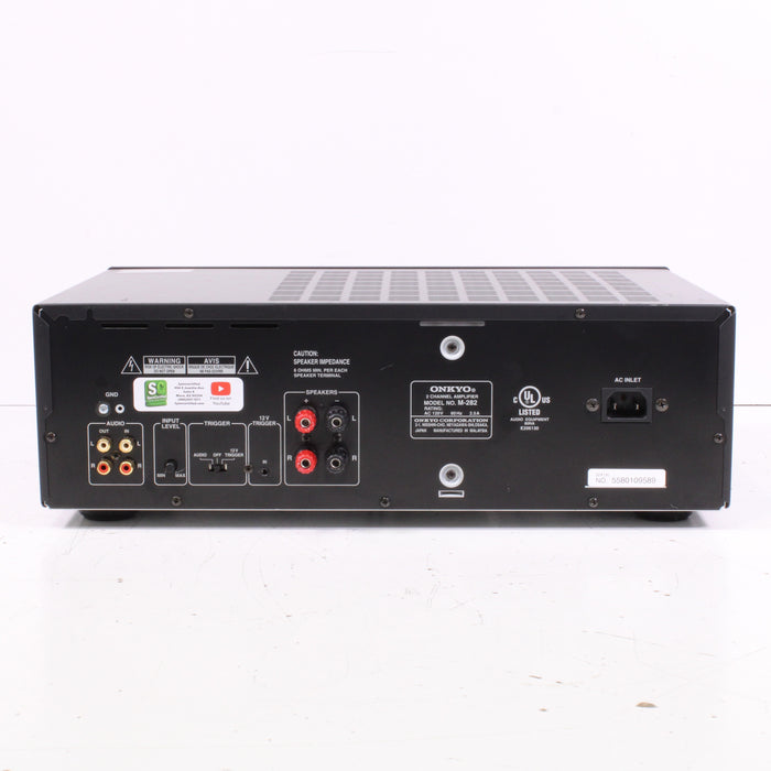 Onkyo M-282 Stereo Power Amplifier 2-Channel (2009-11)-Power Amplifiers-SpenCertified-vintage-refurbished-electronics