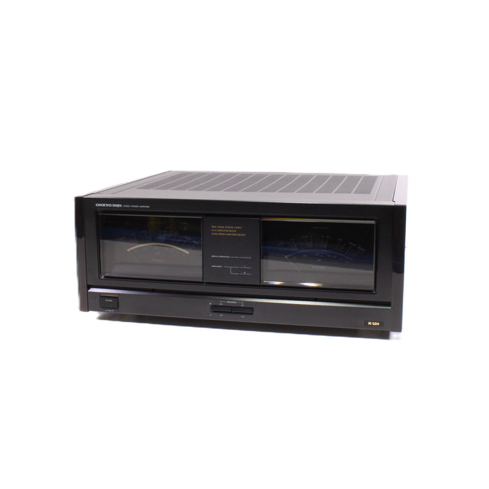 Onkyo M-504 Stereo Power Amplifier Dual Green Power Meters 165WPC (NEW IN BOX)-Power Amplifiers-SpenCertified-vintage-refurbished-electronics