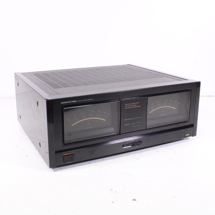 Onkyo M-504 Stereo Power Amplifier Dual Green Power Meters 165WPC-Power Amplifiers-SpenCertified-vintage-refurbished-electronics