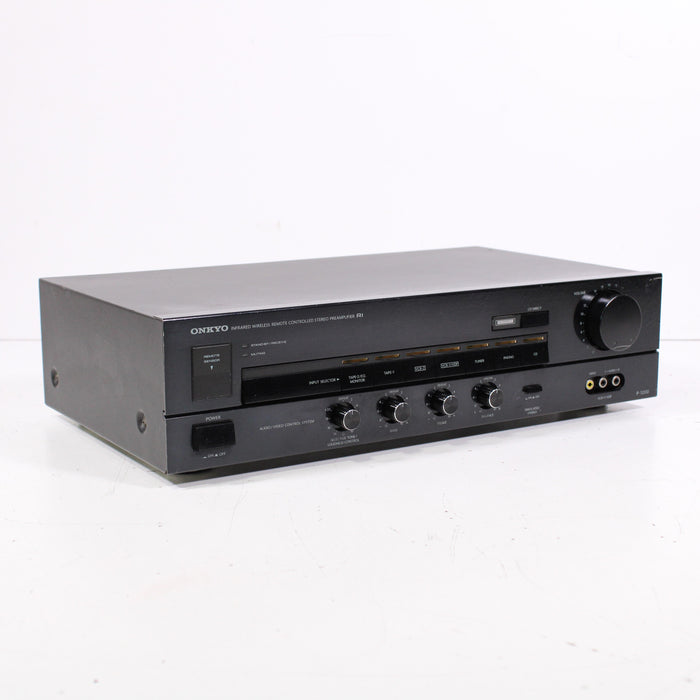 Onkyo P-3200 Infrared Wireless Remote Controlled Stereo Preamplifier (NO REMOTE)-Preamps-SpenCertified-vintage-refurbished-electronics