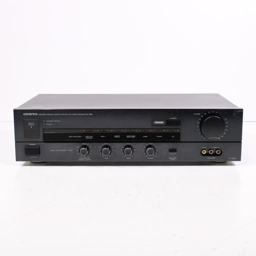 Onkyo P-3200 Infrared Wireless Remote Controlled Stereo Preamplifier (NO REMOTE)-Preamps-SpenCertified-vintage-refurbished-electronics