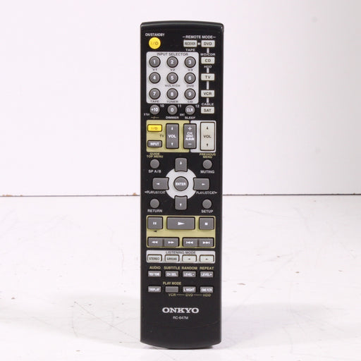 Onkyo RC-647M Remote Contrtol for AV Receiver TXSR8450 and more-Remote Controls-SpenCertified-vintage-refurbished-electronics