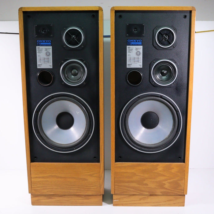 Onkyo S-70 4-Way Tower Speaker Pair-Speakers-SpenCertified-vintage-refurbished-electronics