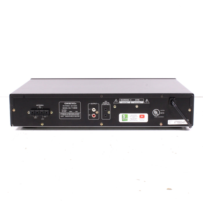 Onkyo T-4040 Servo Locked FM Stereo / AM Tuner (1980)-Stereo Tuner-SpenCertified-vintage-refurbished-electronics