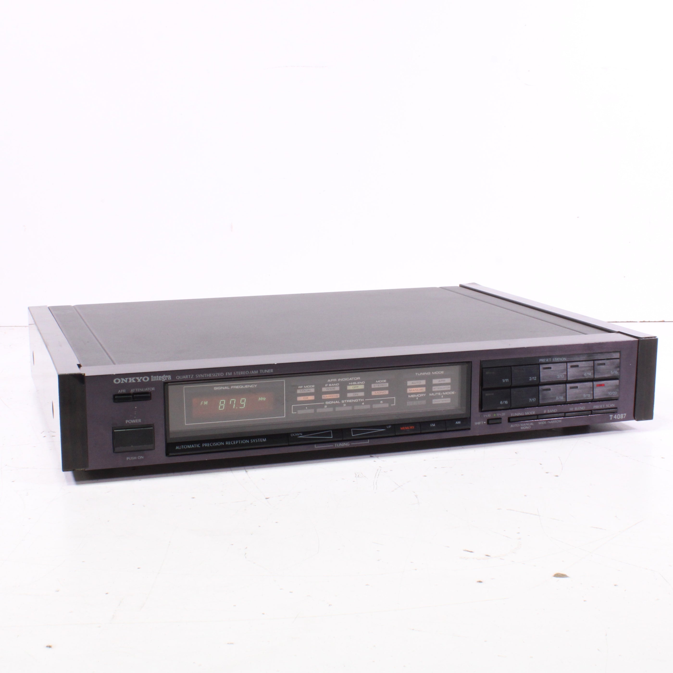 Onkyo T-4087 Synthesized Stereo Stereo/AM Tuner with Rack (1987-89 ...