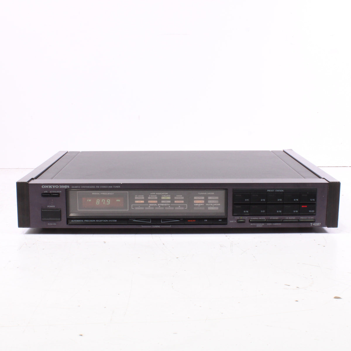 Onkyo T-4087 Synthesized Stereo Stereo/AM Tuner with Rack (1987-89