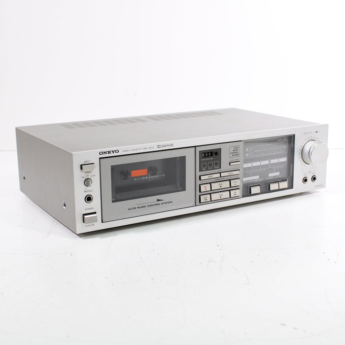 Onkyo TA-2033 Single Stereo Cassette Tape Deck AMCS Auto Music Control System (1983)-Cassette Players & Recorders-SpenCertified-vintage-refurbished-electronics