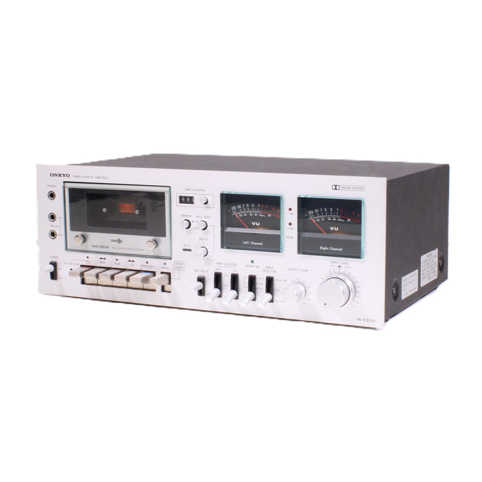 Onkyo TA-630D Stereo Cassette Deck Dolby NR Front Loading Tape Deck-Cassette Players & Recorders-SpenCertified-vintage-refurbished-electronics