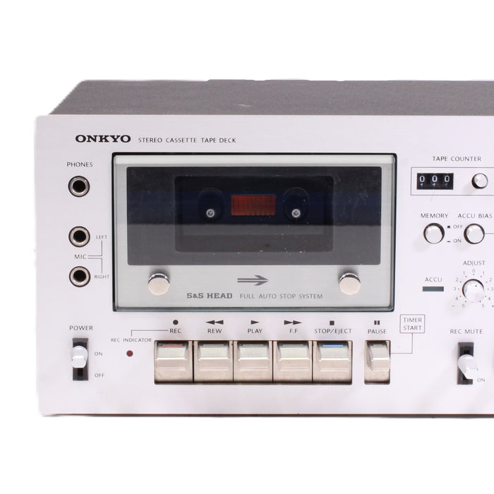 Onkyo TA-630D Stereo Cassette Deck Dolby NR Front Loading Tape Deck-Cassette Players & Recorders-SpenCertified-vintage-refurbished-electronics