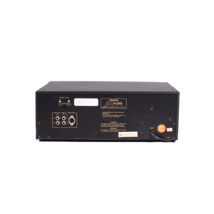 Onkyo TA-630D Stereo Cassette Deck Dolby NR Front Loading Tape Deck-Cassette Players & Recorders-SpenCertified-vintage-refurbished-electronics