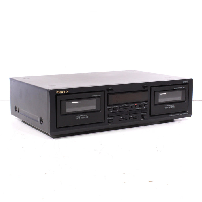Onkyo TA-RW255 Auto Reverse Double Cassette Deck with Relay Play-Cassette Players & Recorders-SpenCertified-vintage-refurbished-electronics