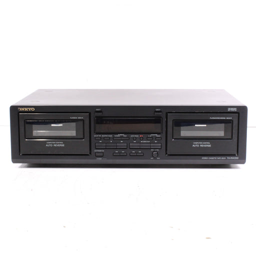 Onkyo TA-RW255 Auto Reverse Double Cassette Deck with Relay Play-Cassette Players & Recorders-SpenCertified-vintage-refurbished-electronics