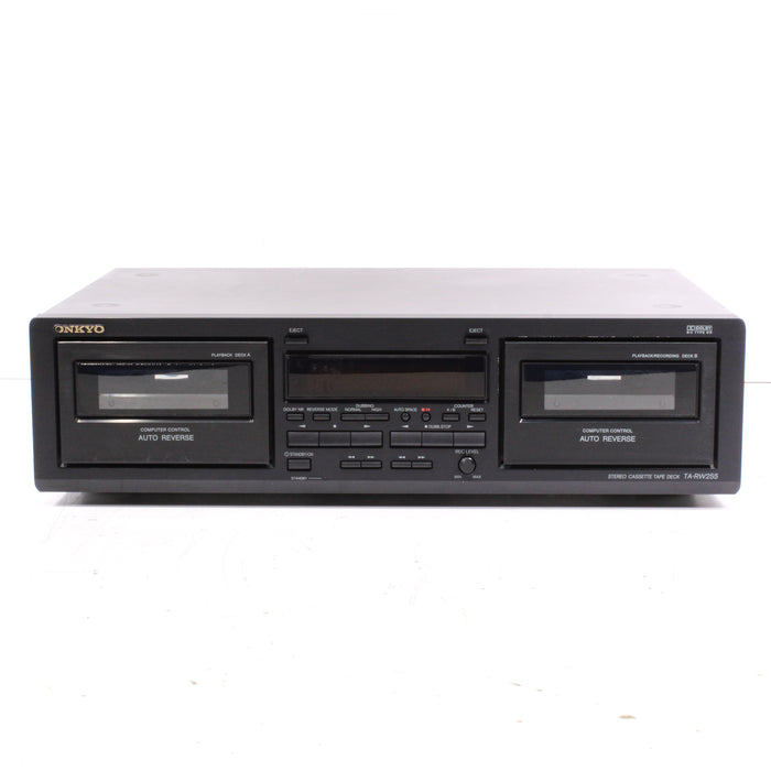 Onkyo TA-RW255 Auto Reverse Double Cassette Deck with Relay Play-Cassette Players & Recorders-SpenCertified-vintage-refurbished-electronics
