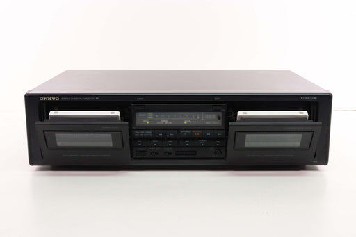 Onkyo TA-RW303 Dual Cassette Deck Recorder Auto Reverse (As Is)-Cassette Players & Recorders-SpenCertified-Deck B Muffled Forward Play-vintage-refurbished-electronics