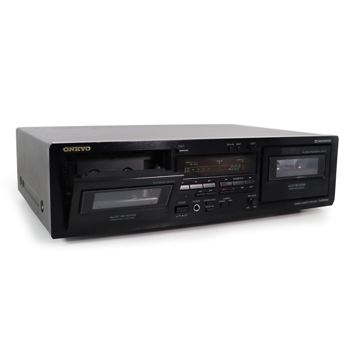 Onkyo TA-RW344 Dual Cassette Player-Electronics-SpenCertified-refurbished-vintage-electonics