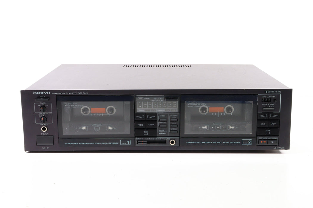 Onkyo TA-RW99 Stereo Double Cassette Tape Deck-Cassette Players & Recorders-SpenCertified-vintage-refurbished-electronics