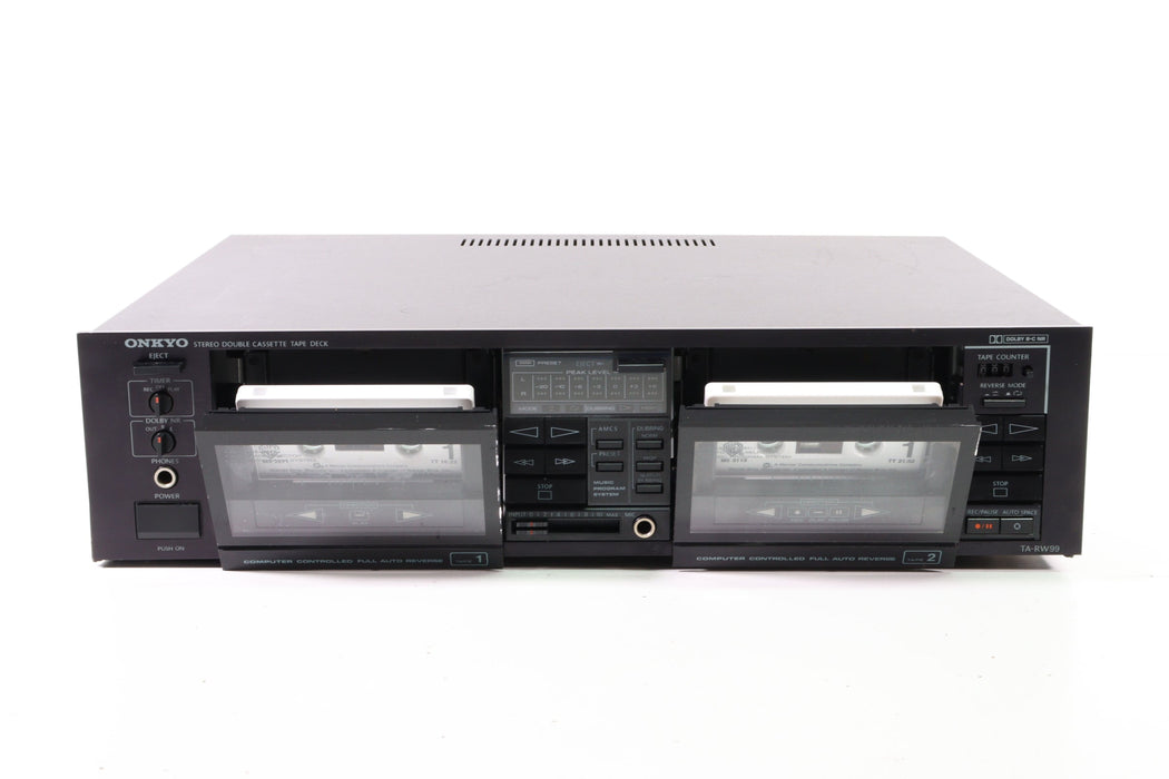 Onkyo TA-RW99 Stereo Double Cassette Tape Deck-Cassette Players & Recorders-SpenCertified-vintage-refurbished-electronics