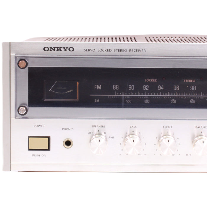 Onkyo TX-1500 Servo Locked AM/FM Stereo Receiver Silver Face Phono (AS-IS??)-Audio & Video Receivers-SpenCertified-vintage-refurbished-electronics