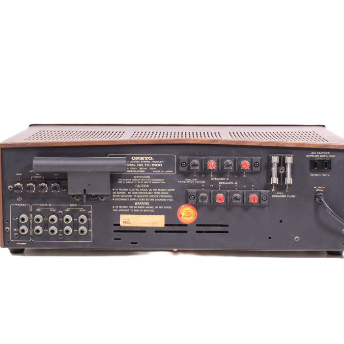 Onkyo TX-1500 Servo Locked AM/FM Stereo Receiver Silver Face Phono (AS-IS??)-Audio & Video Receivers-SpenCertified-vintage-refurbished-electronics