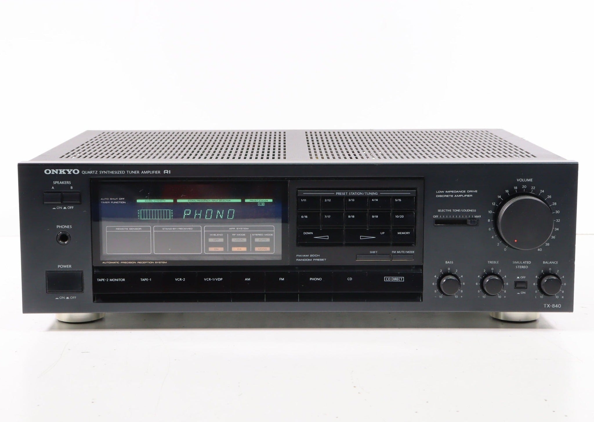 Onkyo TX840 Quartz Synthesized Tuner Amplifier AV Receiver (NO REMOTE