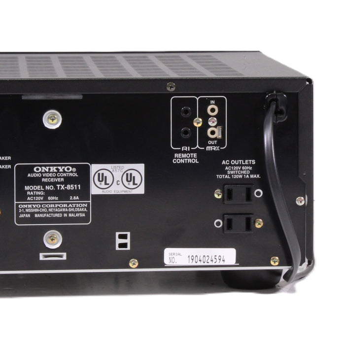 Onkyo TX-8511 A/V Stereo Receiver AM FM Tuner Phono-Audio Amplifiers-SpenCertified-vintage-refurbished-electronics