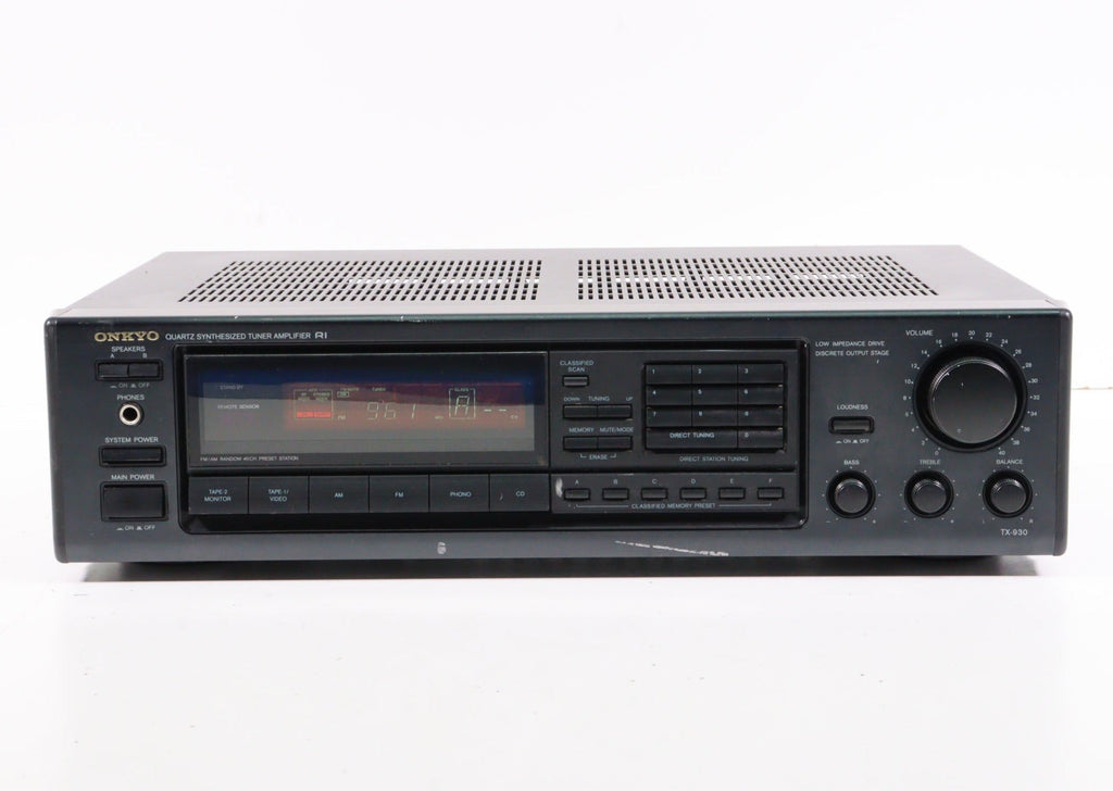 Onkyo TX-930 Digital Quartz Synthesized Tuner Amplifier (NO REMOTE)