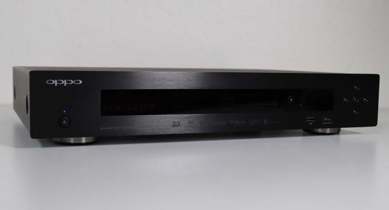 Oppo BDP-103 Universal Disc Player Blu-Ray DVD 3D 4K Video BD-Video, Blu-ray 3D, DVD-Video, DVD-Audio, AVCHD, SACD, CD, HDCD, Kodak Picture CD, CD-R/RW, DVD±R/RW, DVD±R DL, BD-R/RE-DVD & Blu-ray Players-SpenCertified-vintage-refurbished-electronics