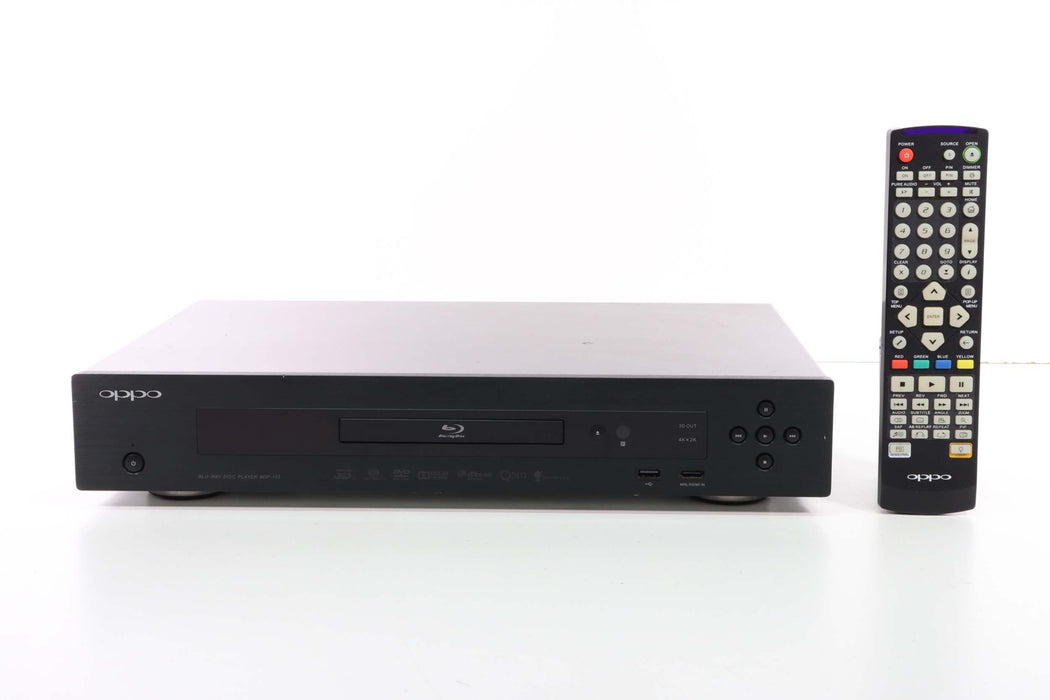 Oppo BDP-103 Universal Disc Player Blu-Ray DVD 3D 4K Video (With Replacement Remote)-DVD & Blu-ray Players-SpenCertified-vintage-refurbished-electronics